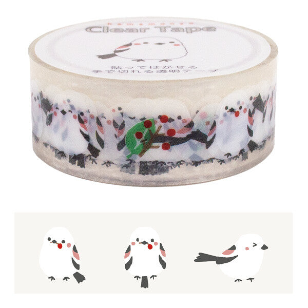 Long-tailed Tit Transparent PET Deco Tape