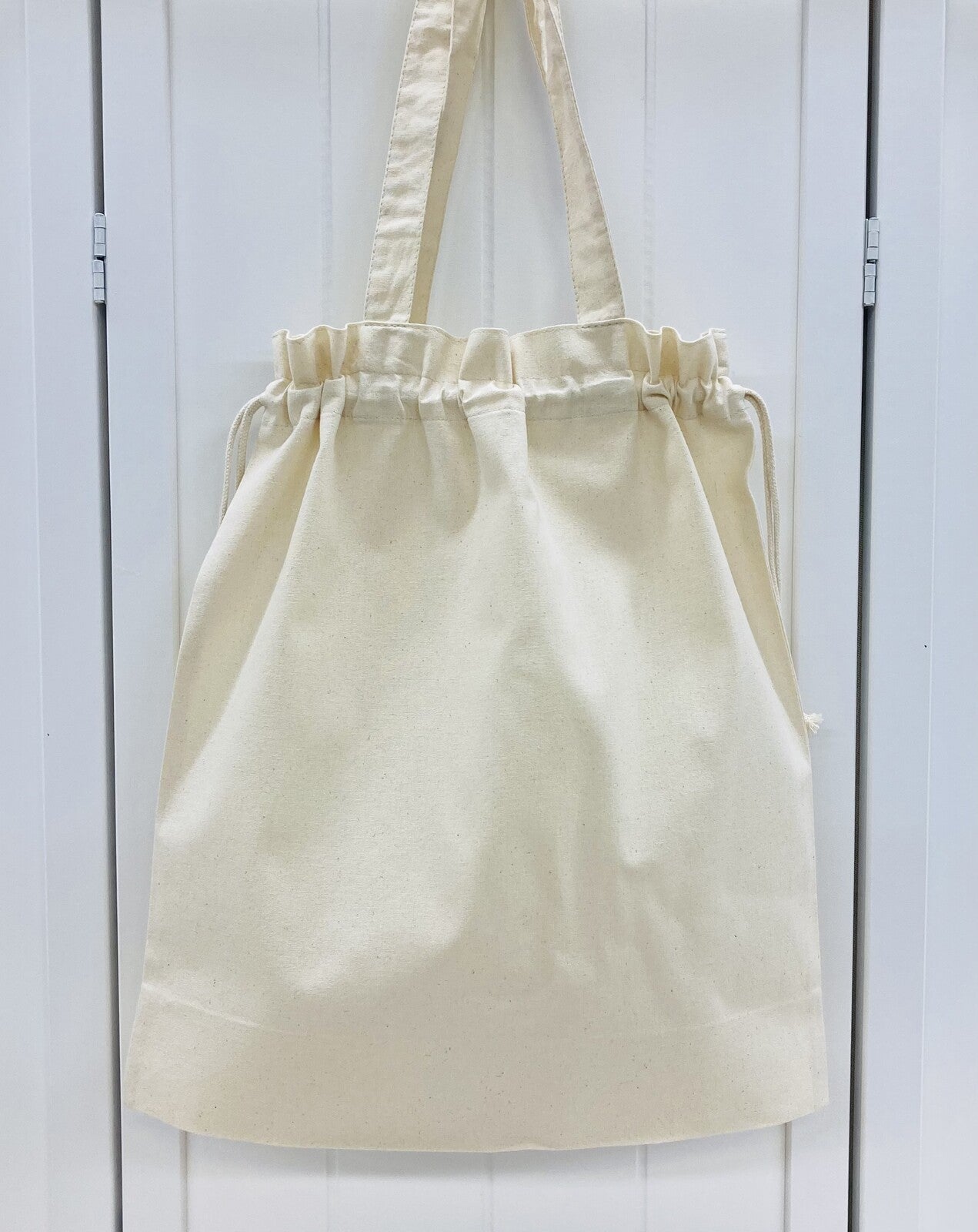 Budgie & Donut Lightweight Cotton Drawstring Tote Bag Eco Bag