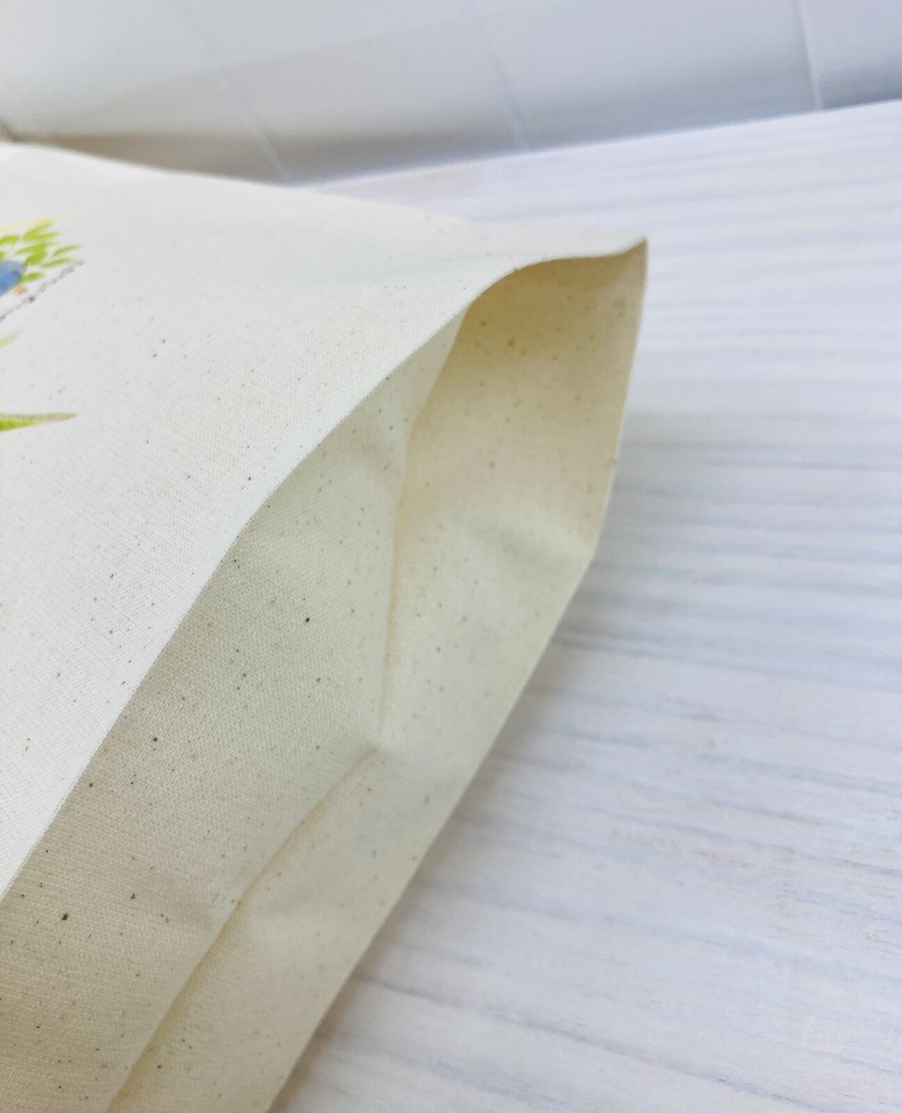 Budgie Wreath Lightweight Cotton Drawstring Tote Bag Eco Bag