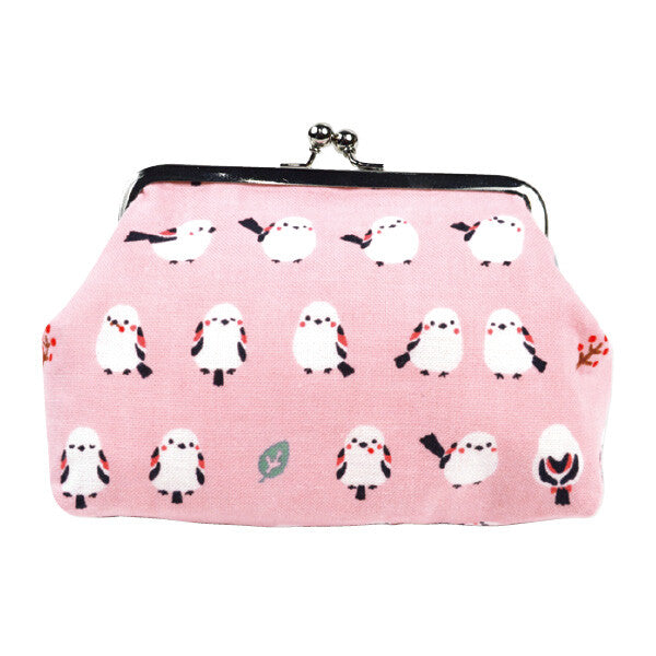 Long-tailed Tit Clasp Frame Pouch