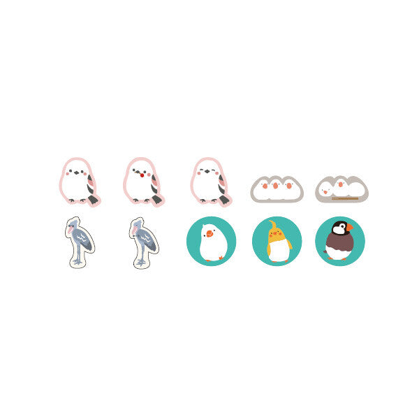 Birds Japanese Washi Stickers Pack