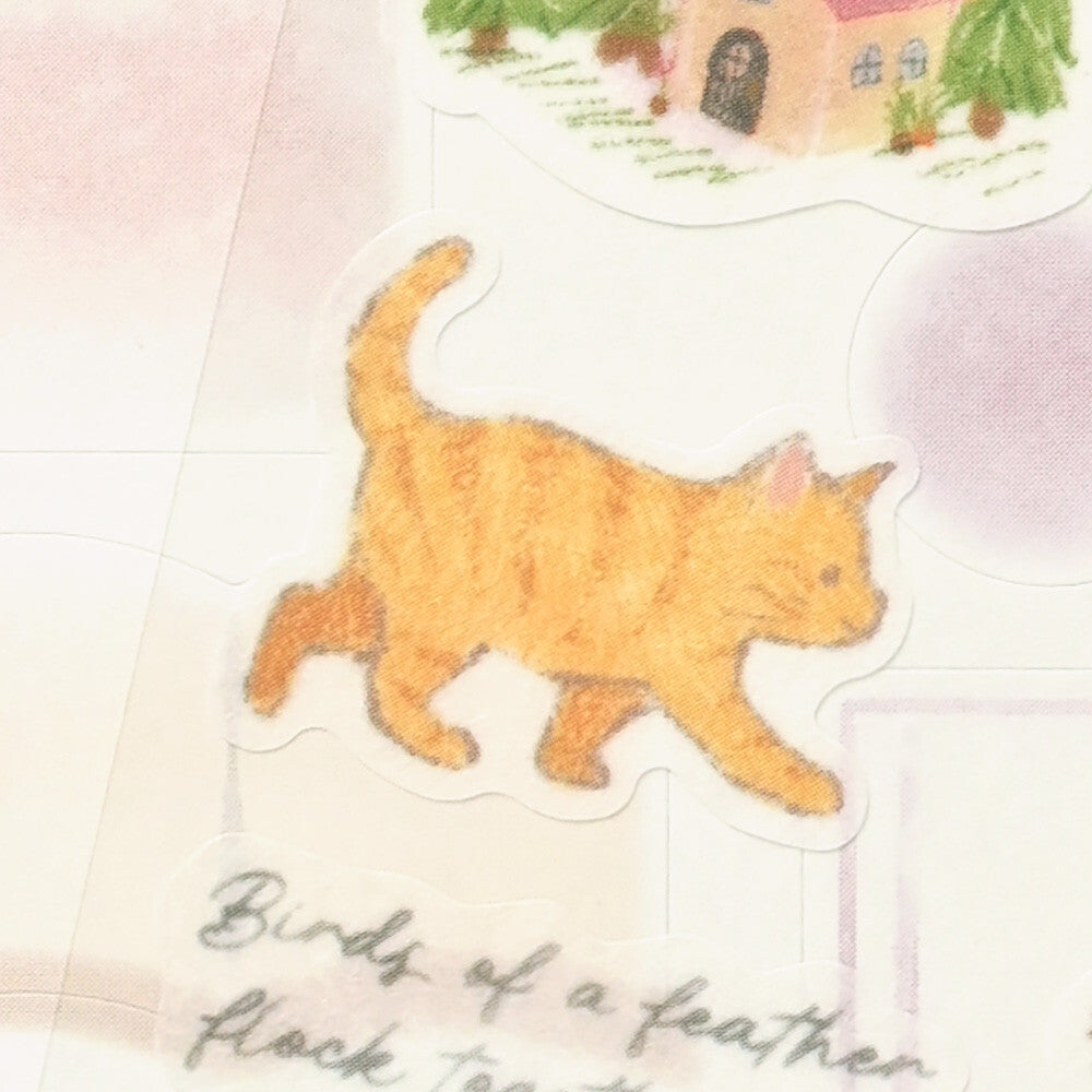 Cat Deco Time Stickers Set