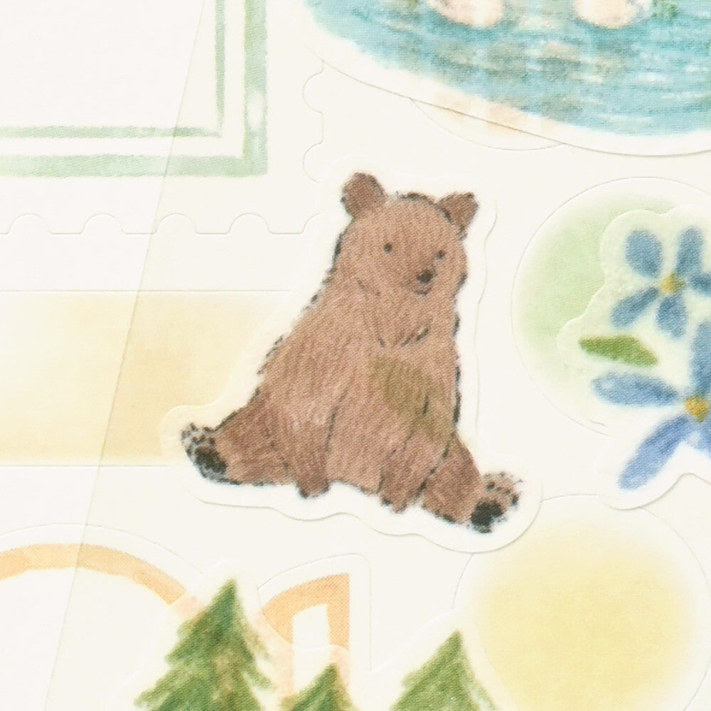 Forest Animal Deco Time Stickers Set