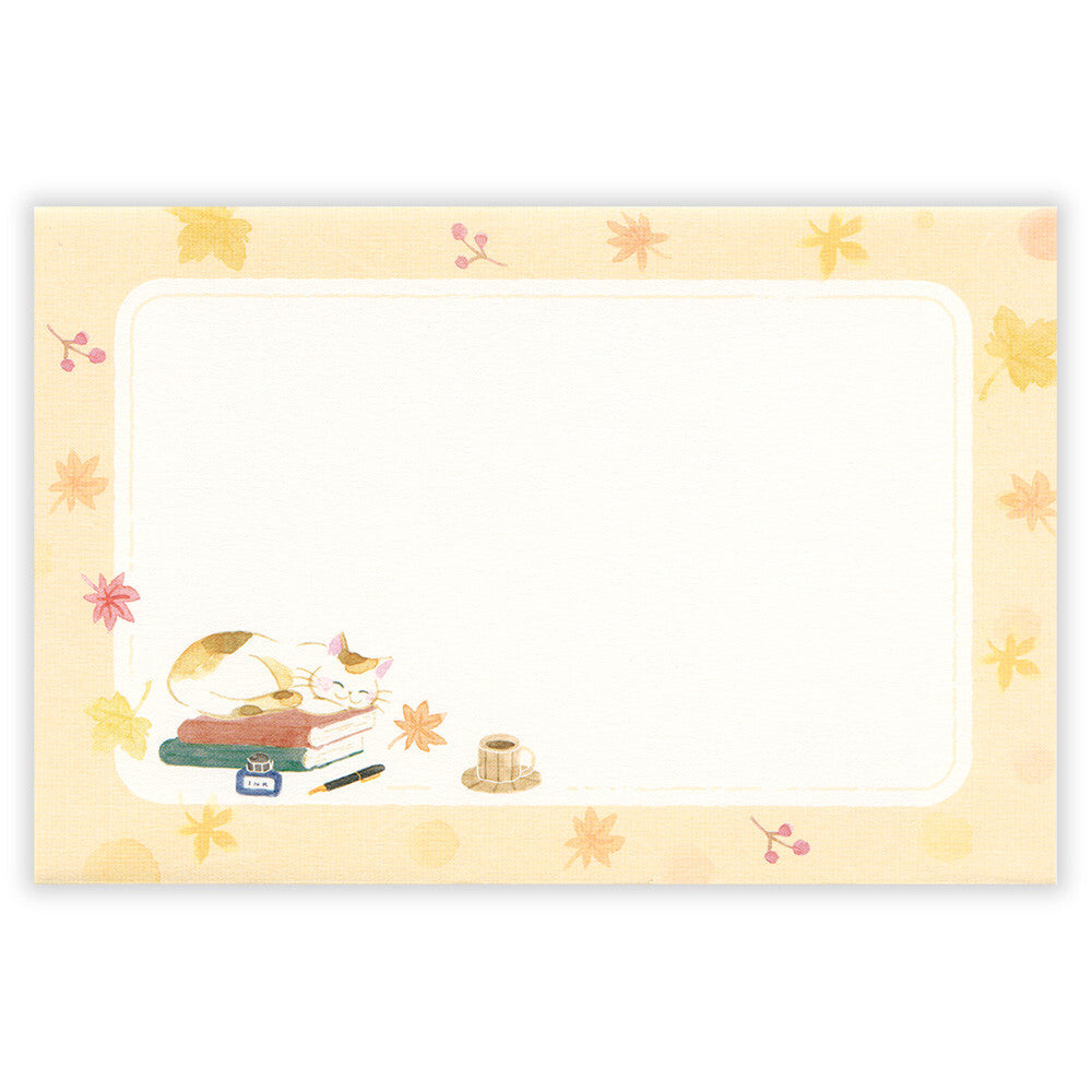 Cat in the Autumn Mini Letter Set