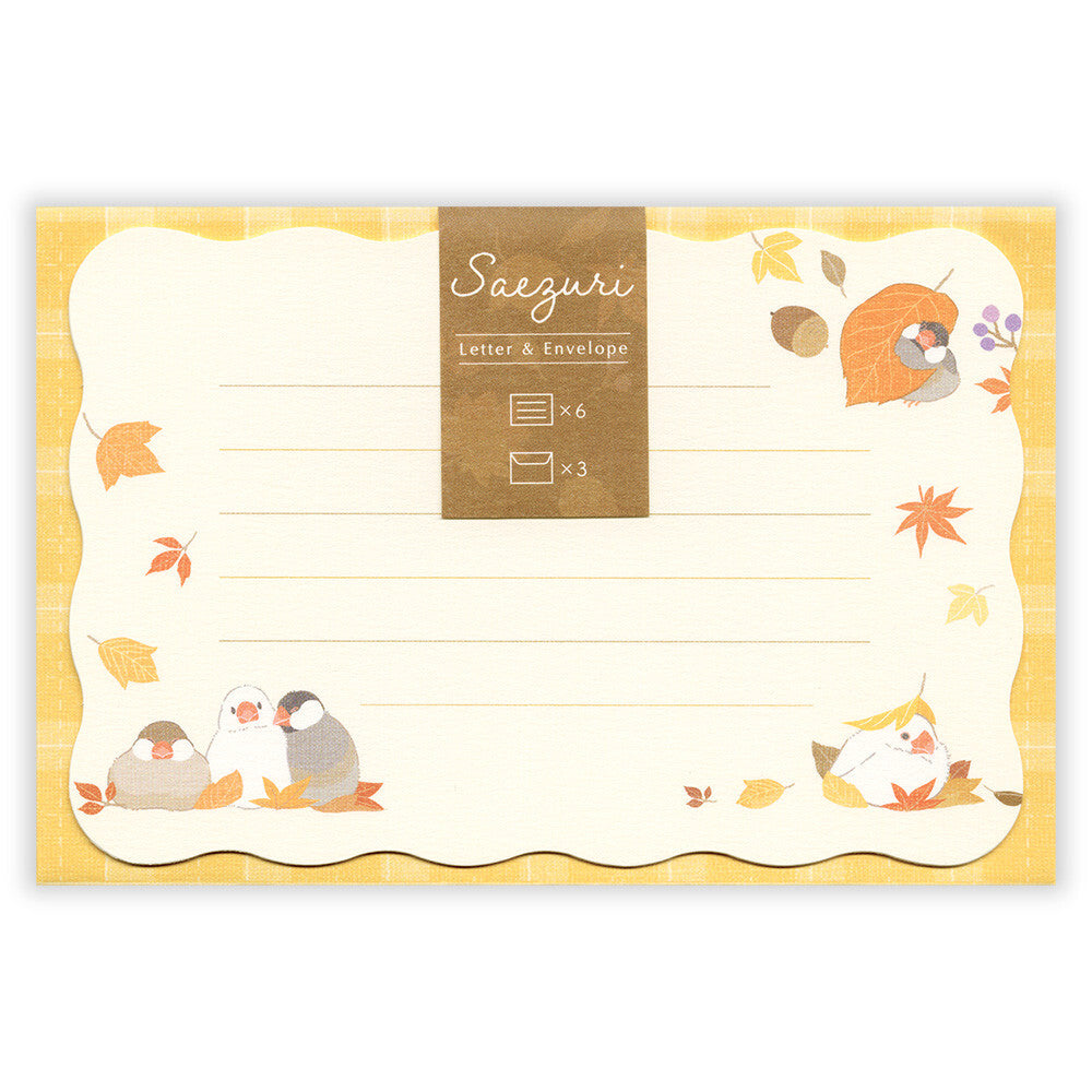 Java Sparrow in the Autumn Mini Letter Set