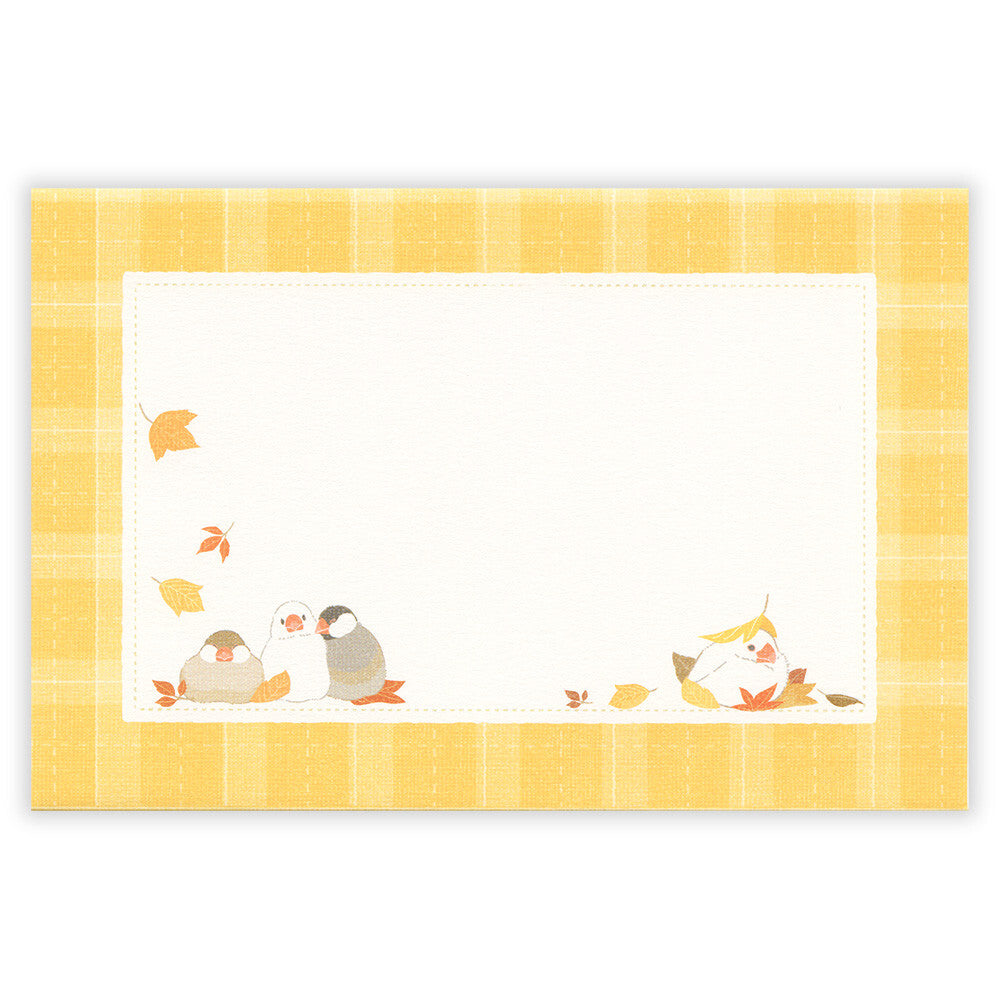Java Sparrow in the Autumn Mini Letter Set