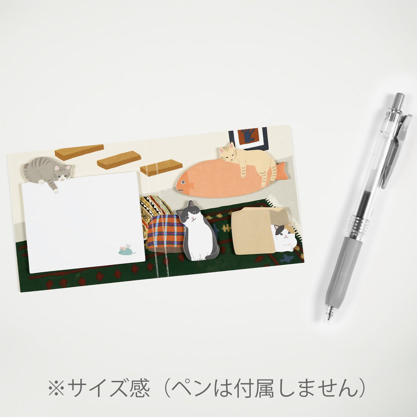 Cat Die Cut Sticky Notes Book