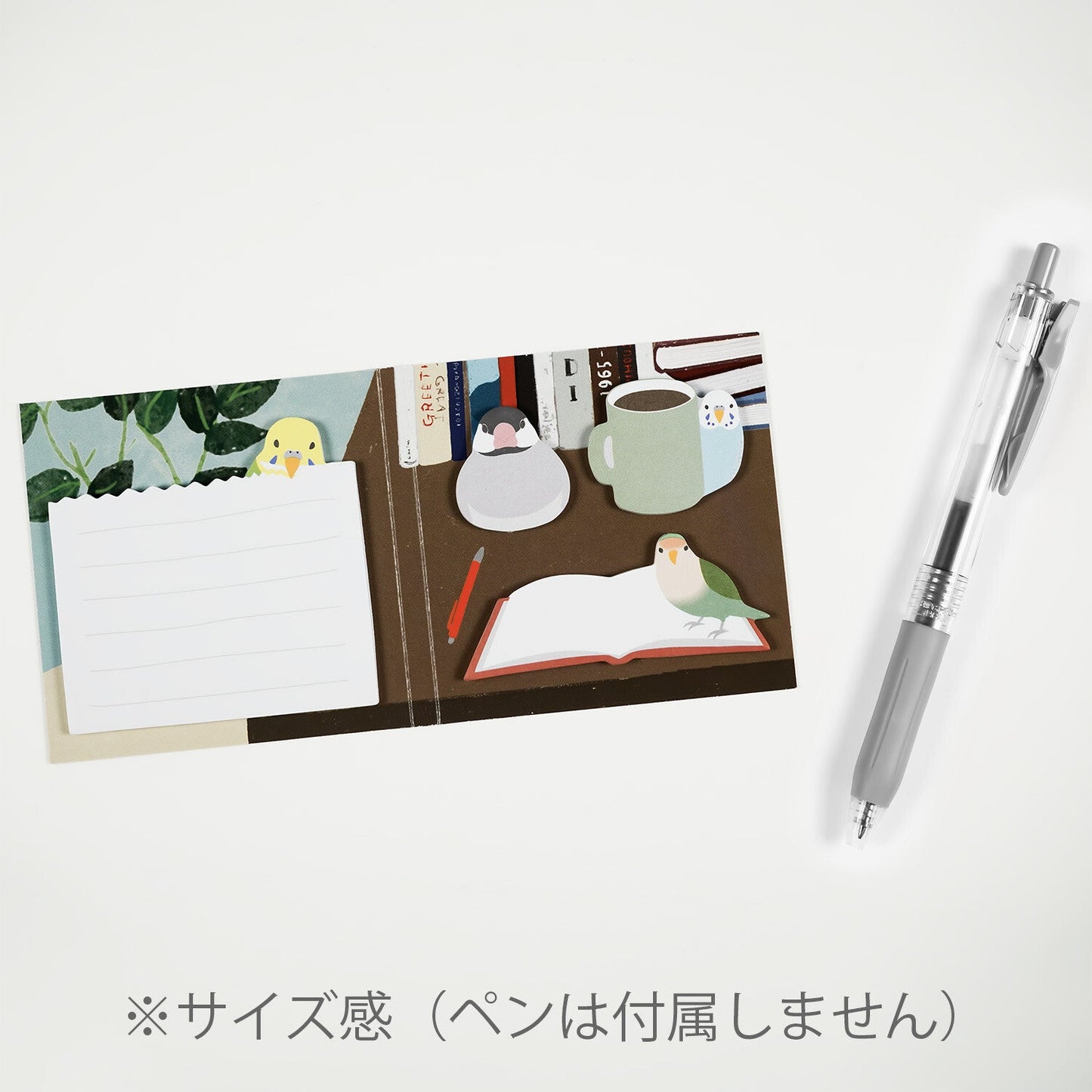 Die Cut Sticky Notes Book Budgie Love Bird Java Sparrow