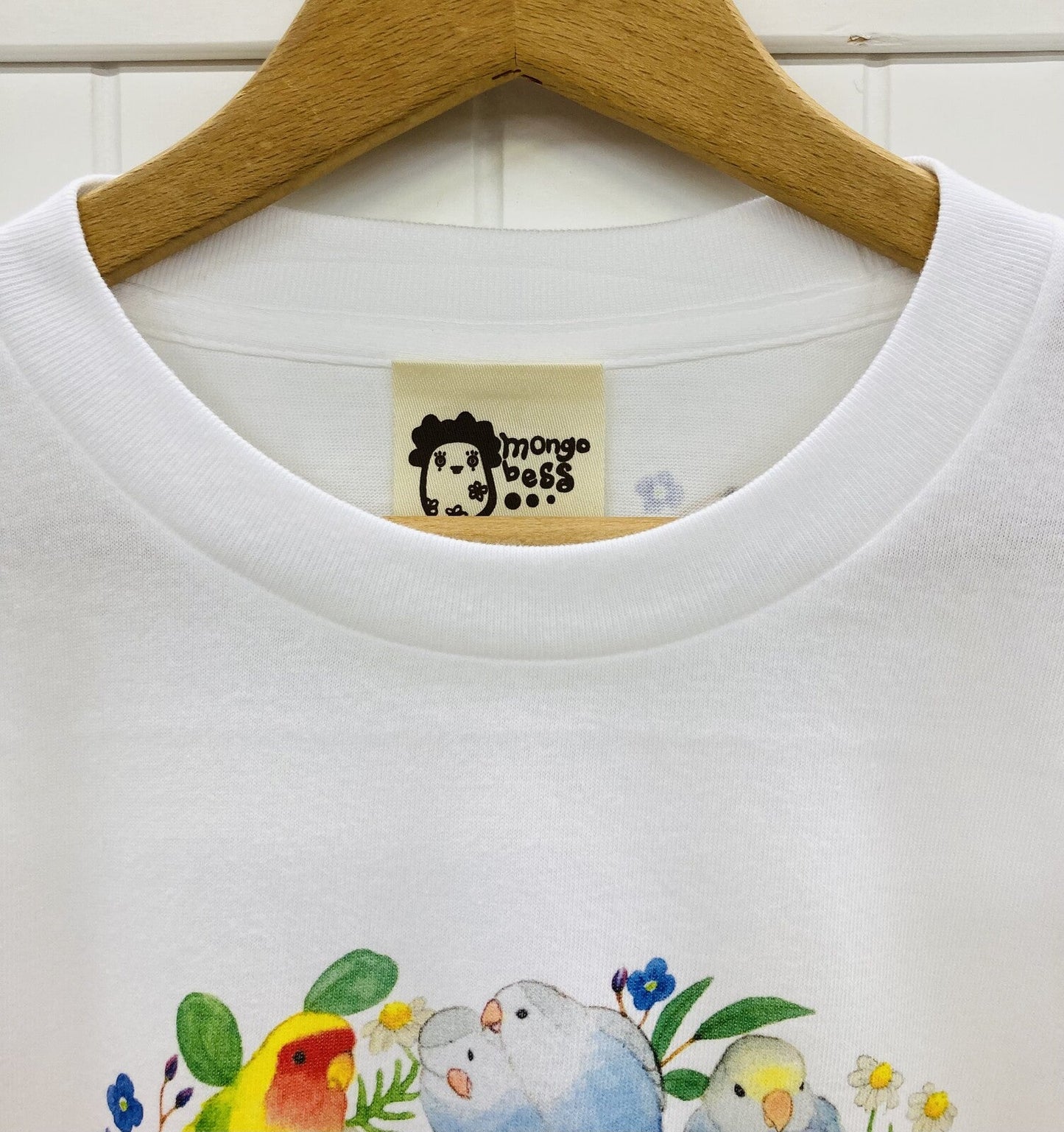 Lovebird Wreath Loose Fit T-Shirt (Made to Order)