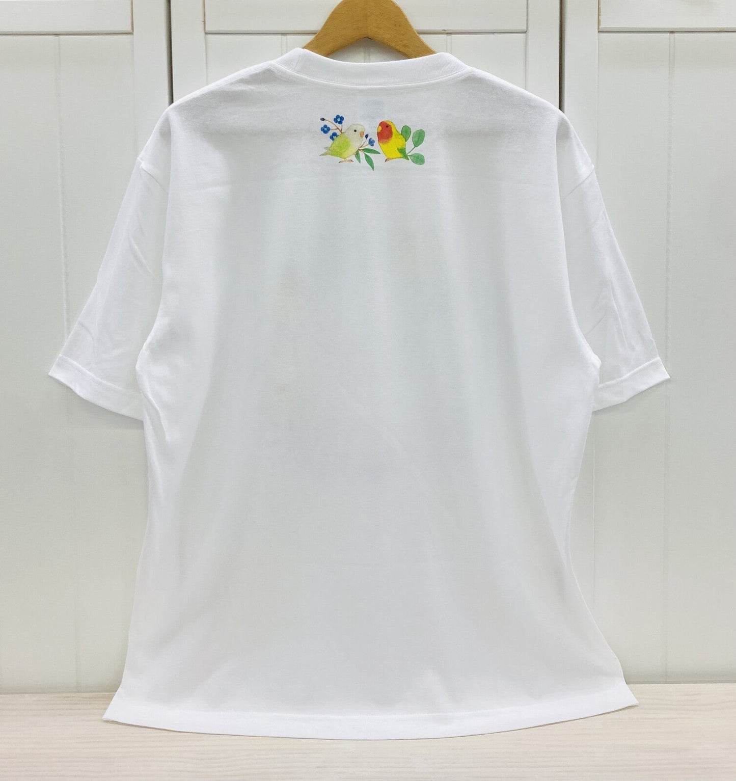 Lovebird Wreath Loose Fit T-Shirt (Made to Order)