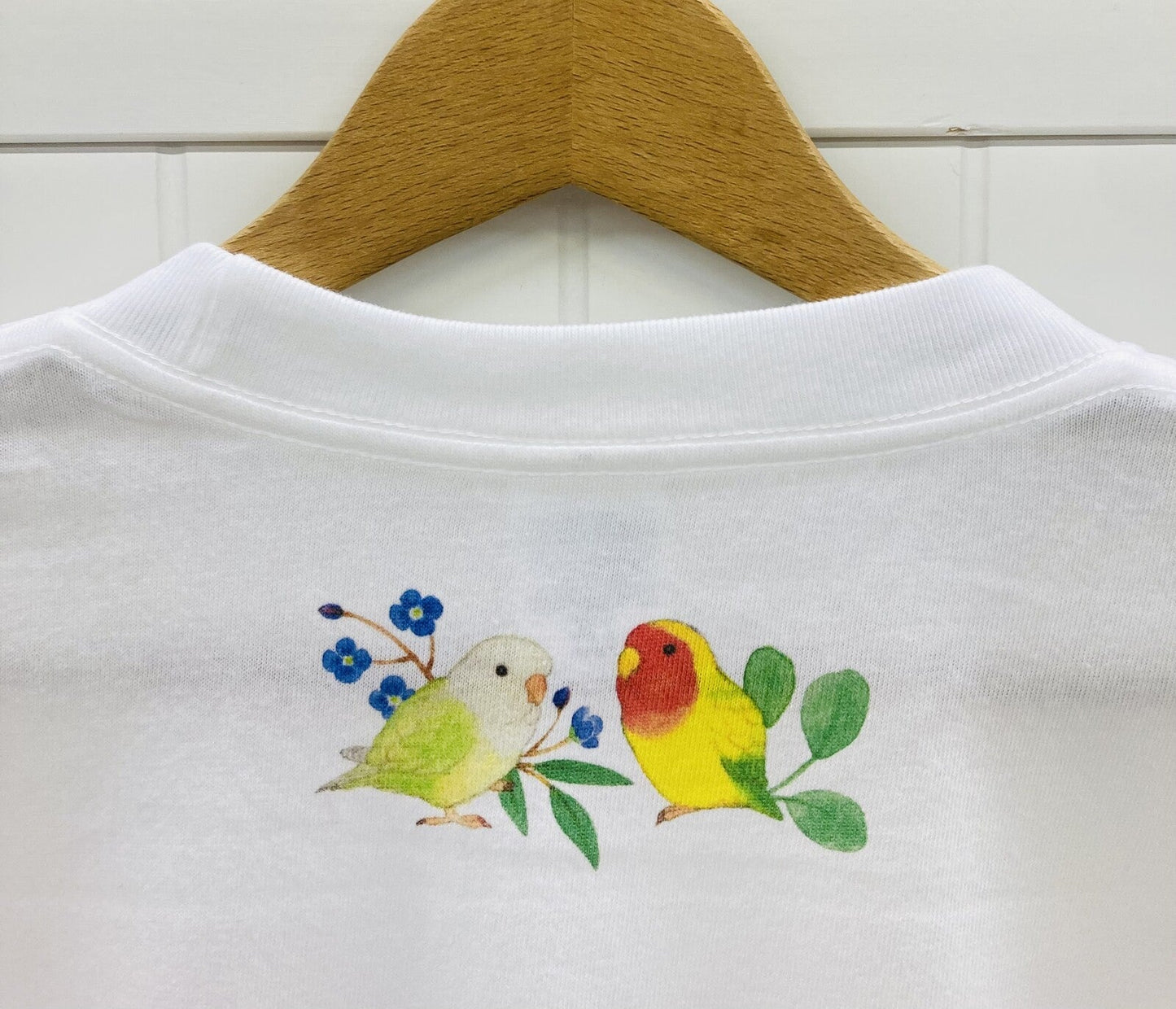 Lovebird Wreath Loose Fit T-Shirt (Made to Order)