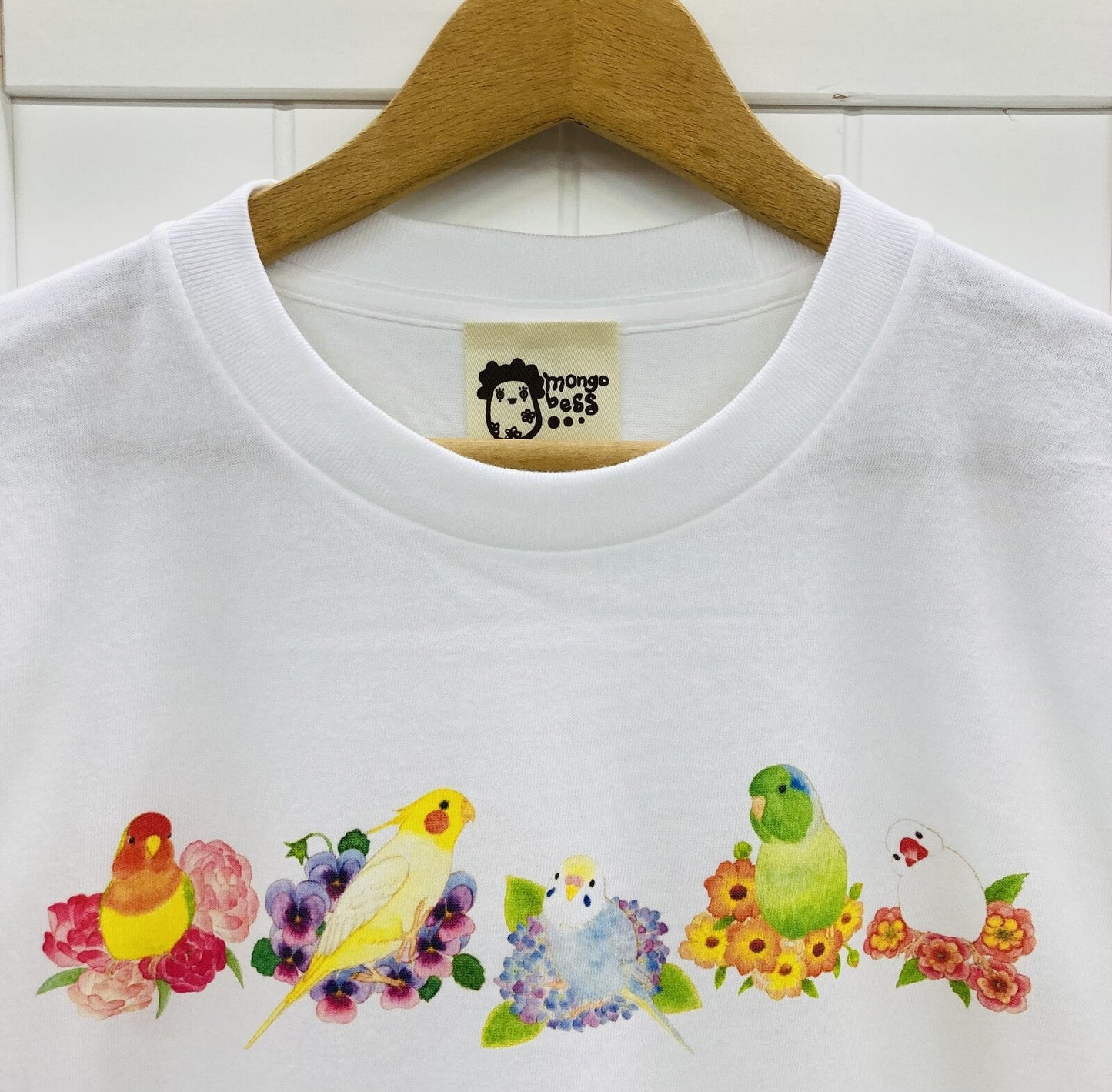 Birds & Flower Loose Fit T-Shirt (Made to Order)