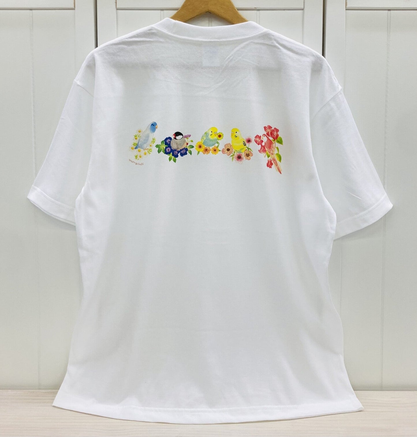Birds & Flower Loose Fit T-Shirt (Made to Order)