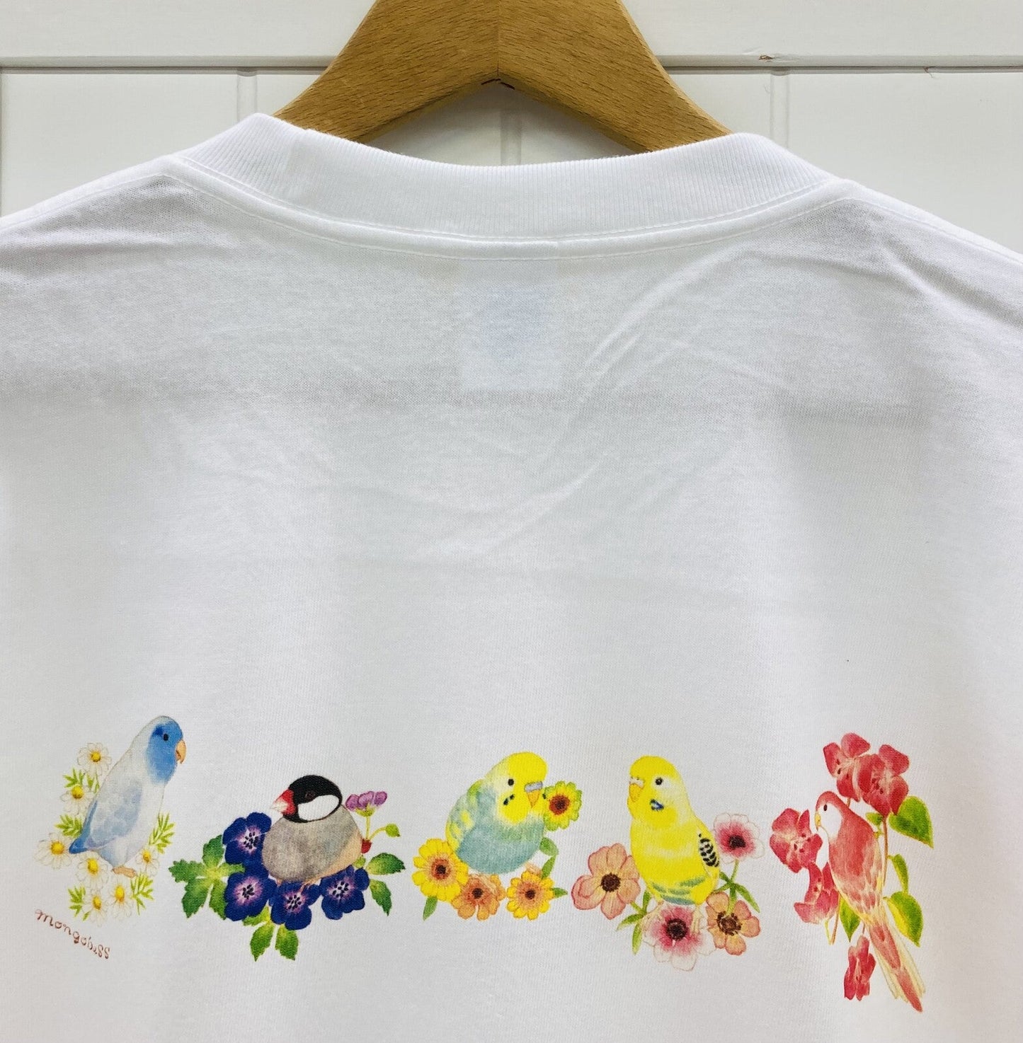 Birds & Flower Loose Fit T-Shirt (Made to Order)