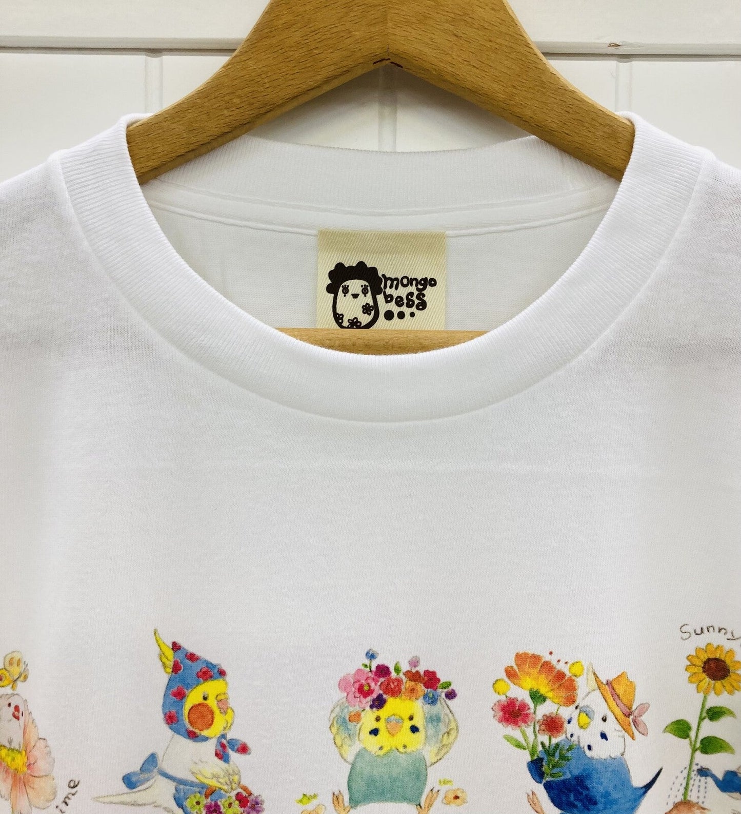 Birds & Flower Loose Fit T-Shirt (Made to Order)