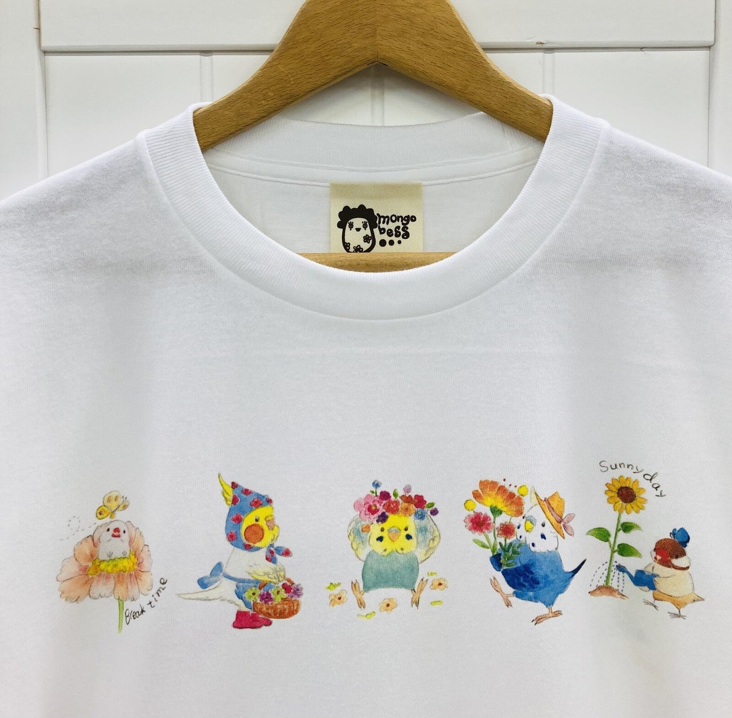 Birds & Flower Loose Fit T-Shirt (Made to Order)