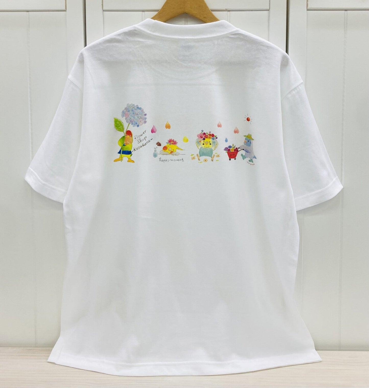 Birds & Flower Loose Fit T-Shirt (Made to Order)