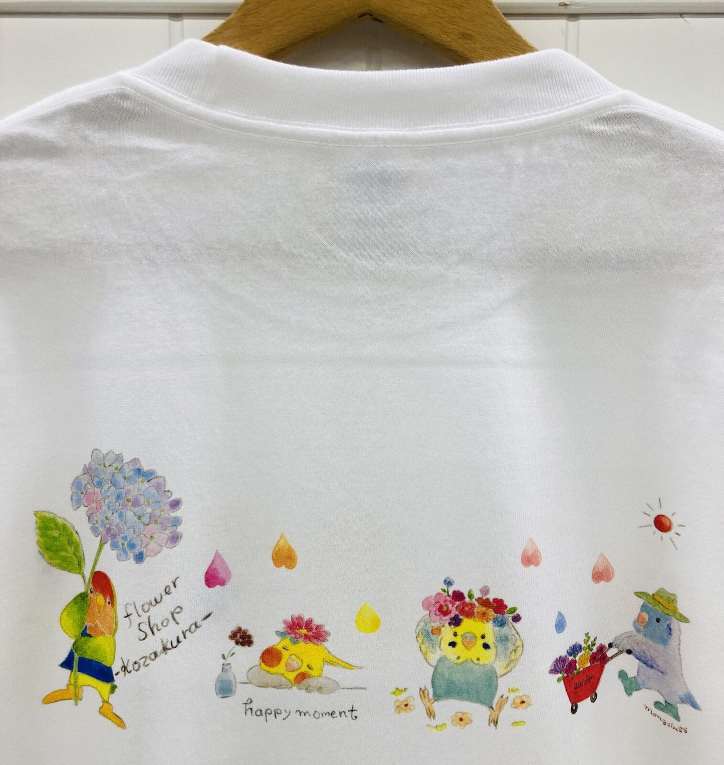 Birds & Flower Loose Fit T-Shirt (Made to Order)