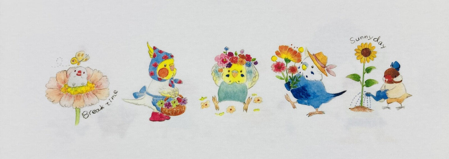 Birds & Flower Loose Fit T-Shirt (Made to Order)