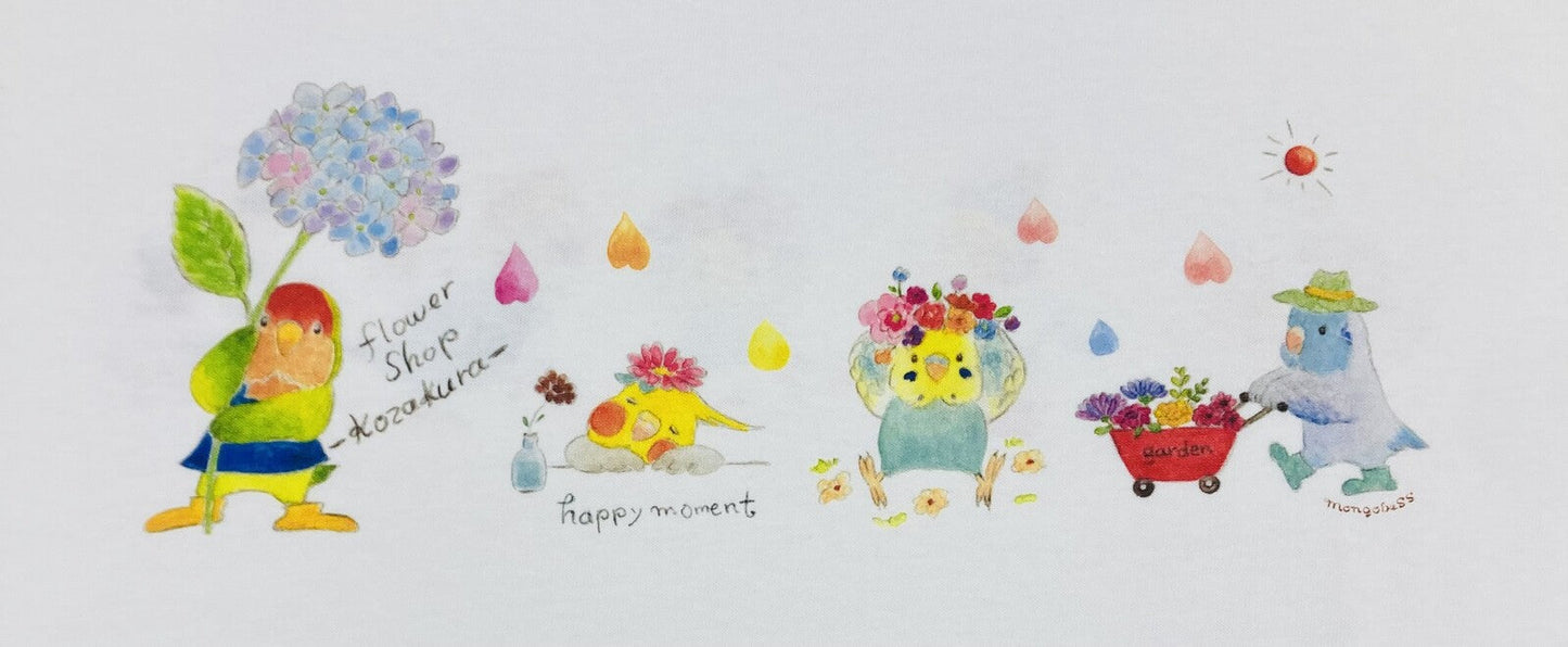 Birds & Flower Loose Fit T-Shirt (Made to Order)