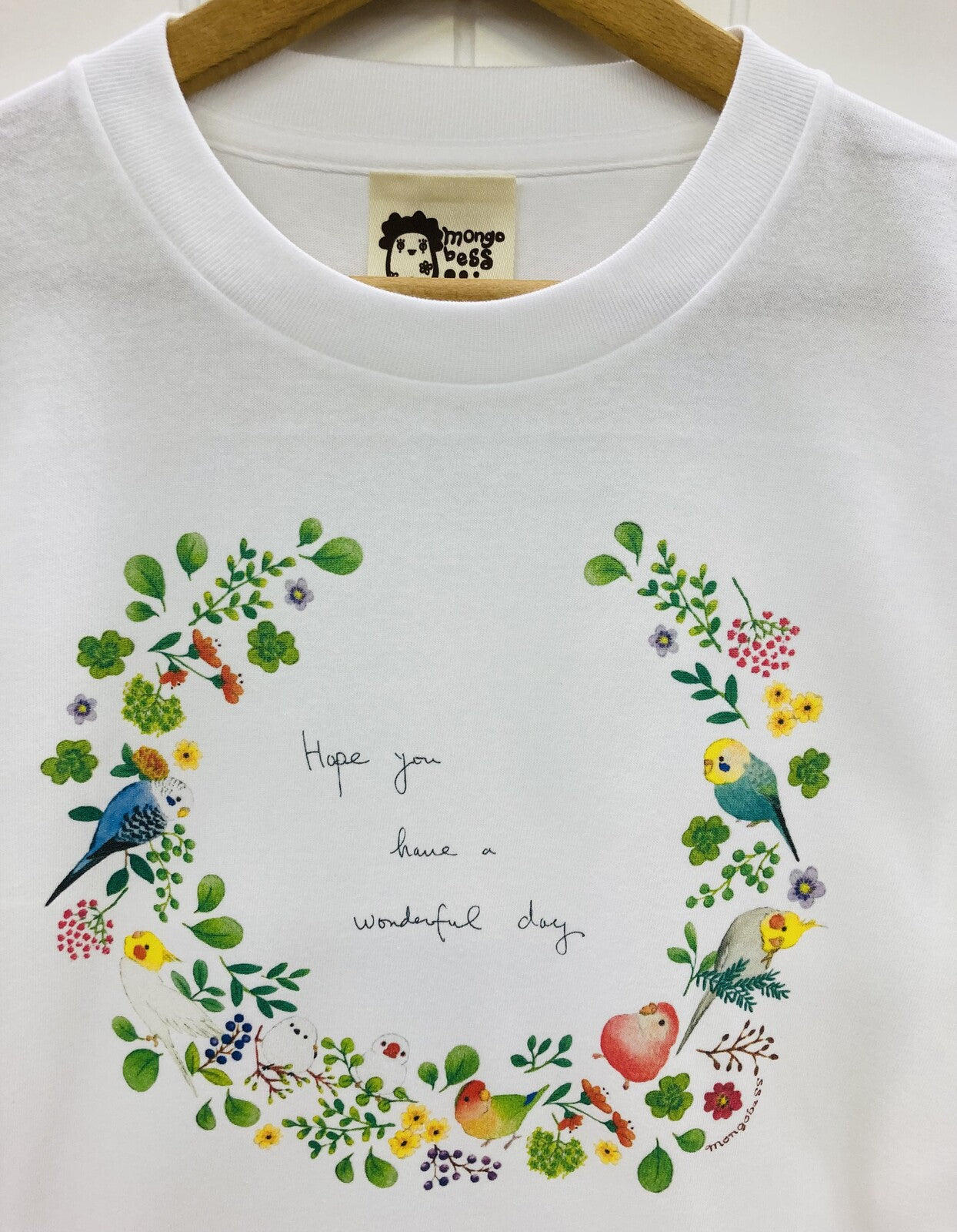 Bird Wreath Loose Fit T-Shirt (Made to Order)