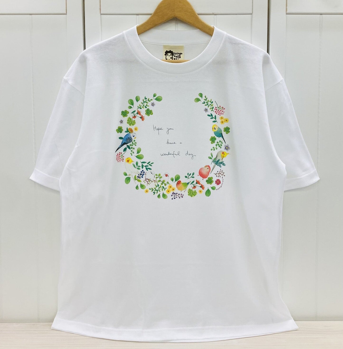 Bird Wreath Loose Fit T-Shirt (Made to Order)