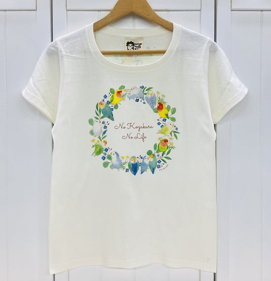 Lovebird Wreath Women's T-shirt (Made to Order)