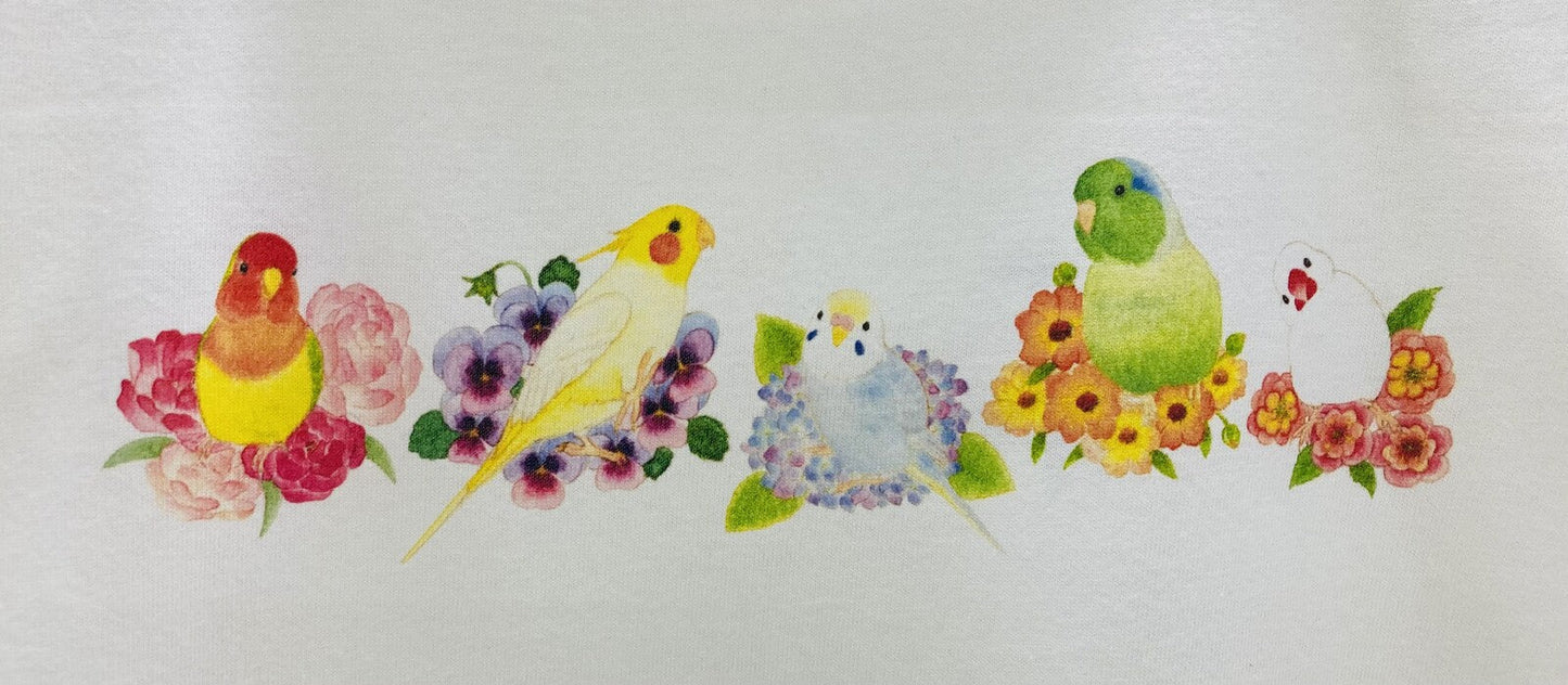 Birds & Flower Women's T-shirt (Made to Order)