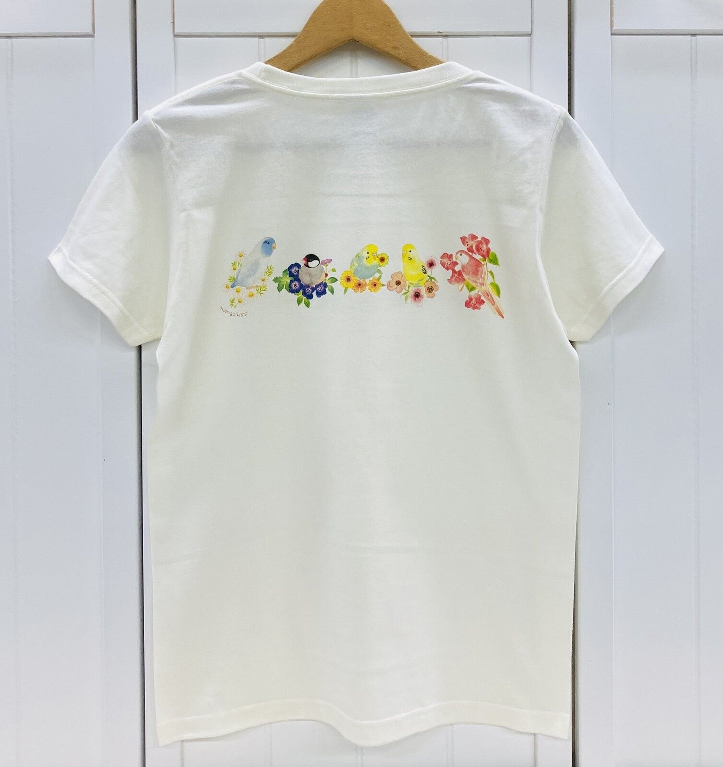 Birds & Flower Women's T-shirt (Made to Order)