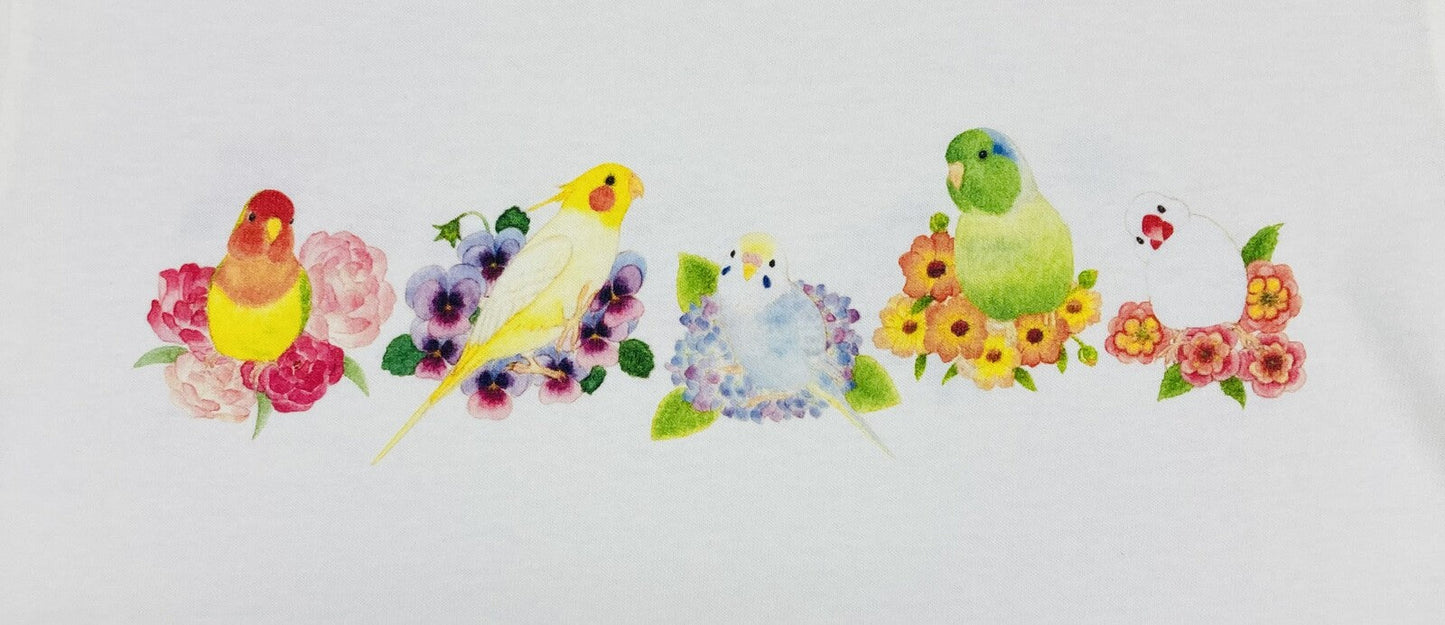 Birds & Flower Women's T-shirt (Made to Order)