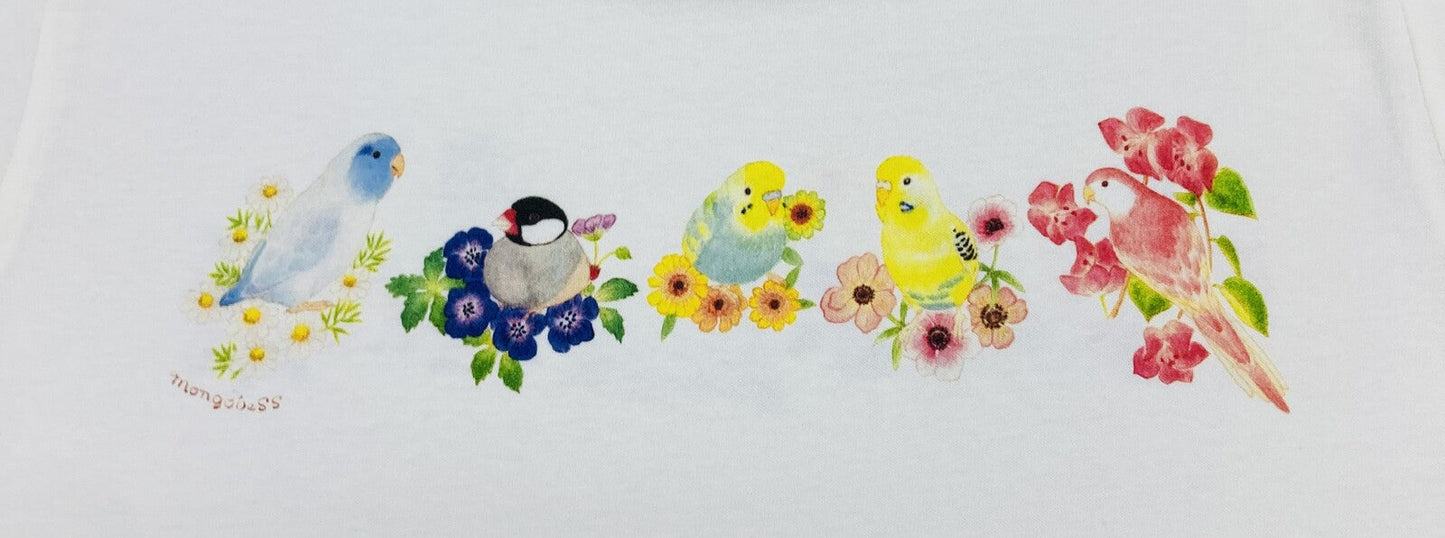 Birds & Flower Women's T-shirt (Made to Order)