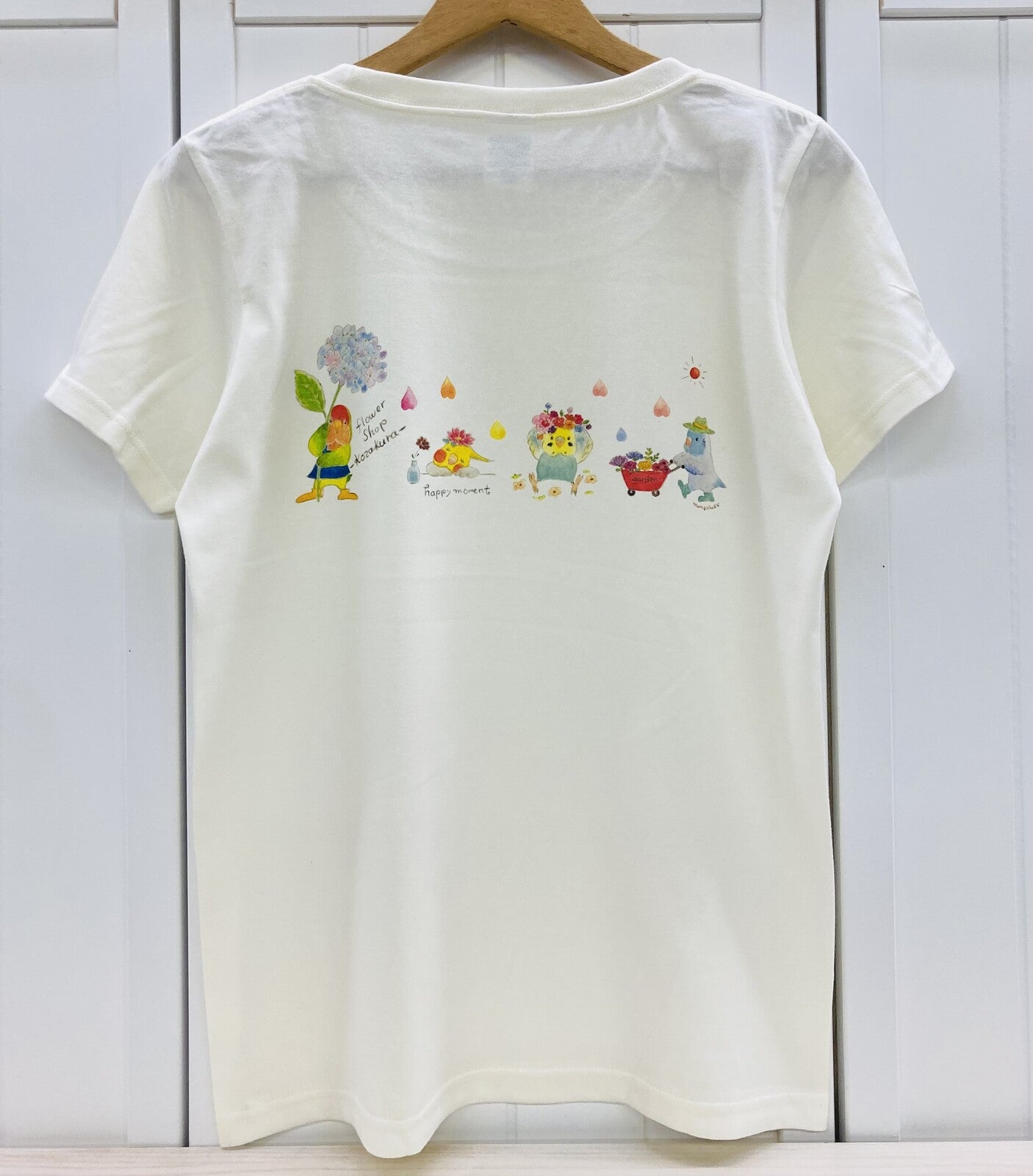 Birds & Flower Women's T-shirt (Made to Order)