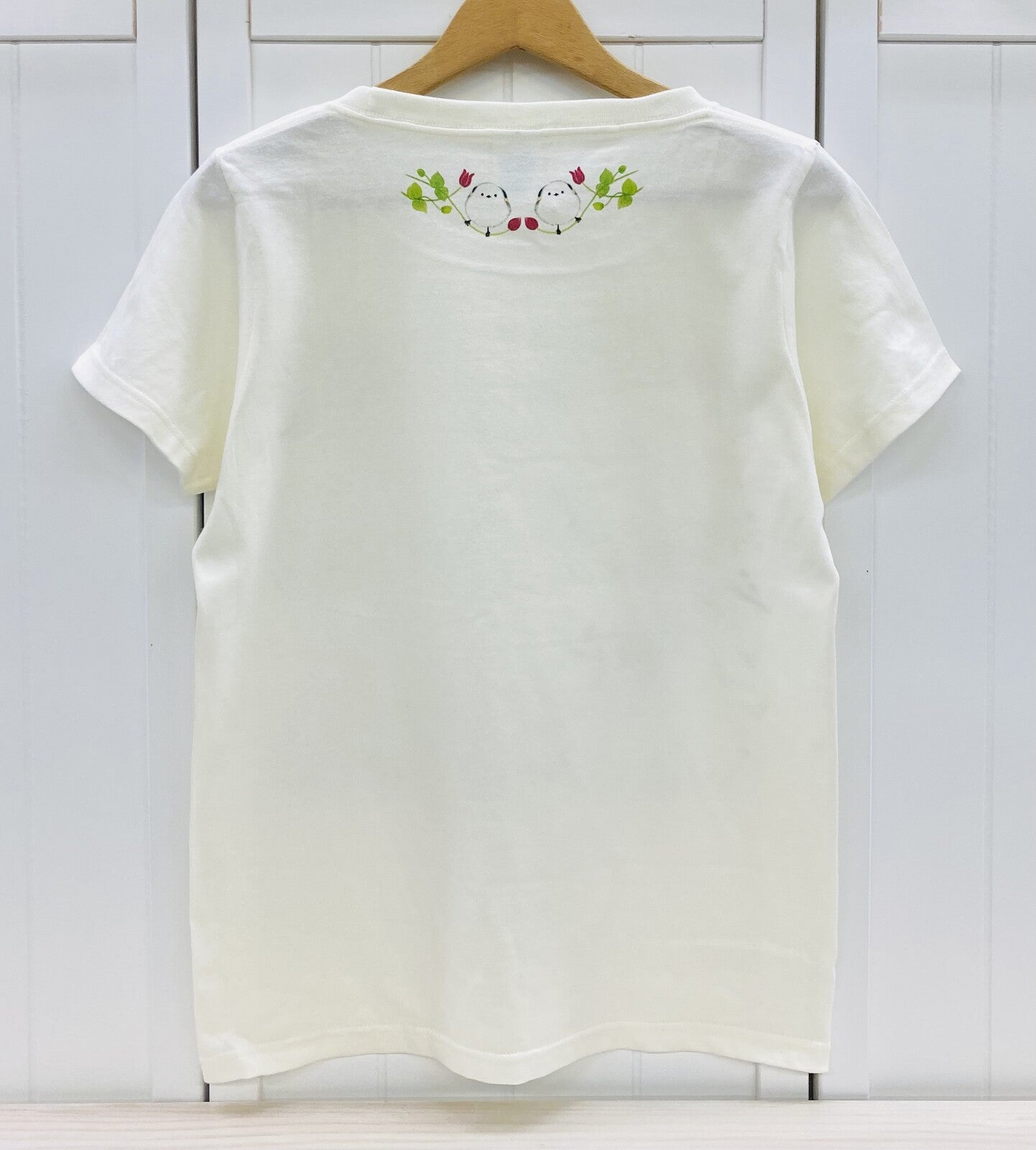 Long-tailed Tit & Flowers Women's T-shirt (Made to Order)
