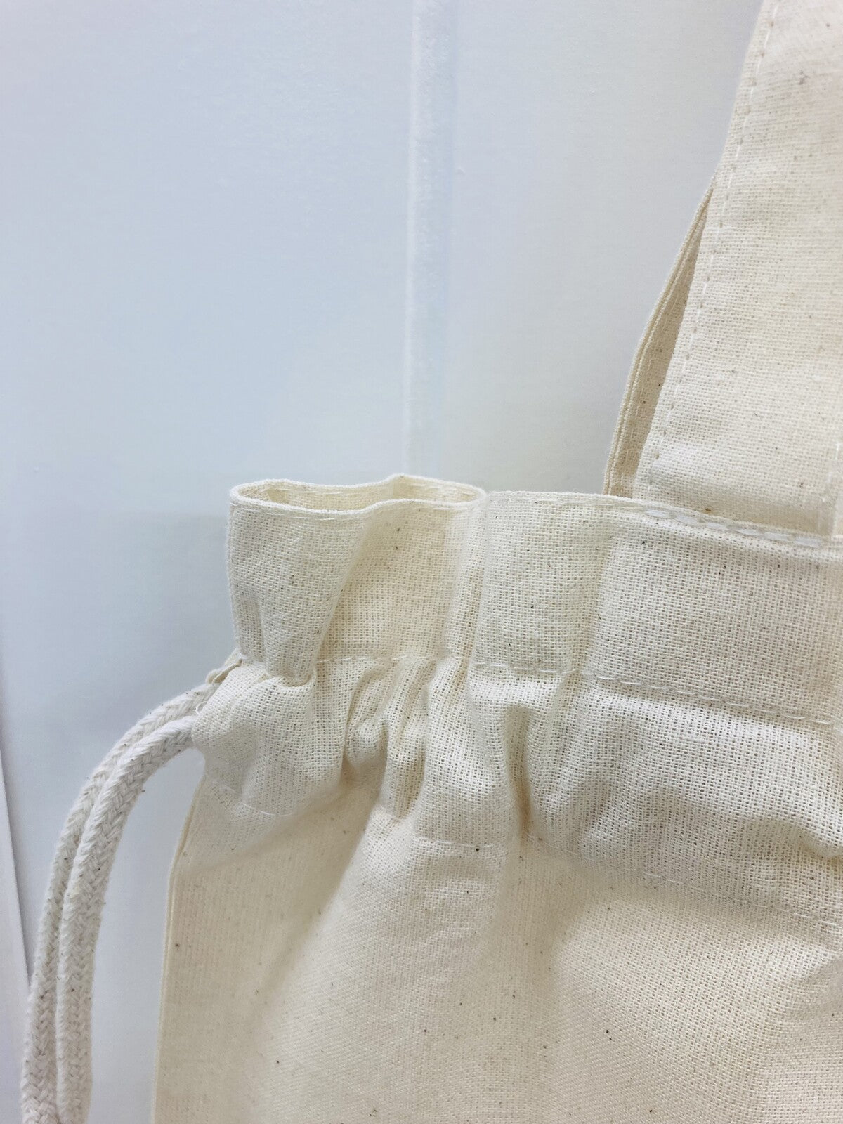 Bird Wreath Lightweight Cotton Drawstring Tote Bag Eco Bag