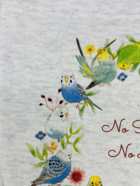 Budgie Wreath Drawstring Bag Medium Size - Sweet Birdie Boutique International