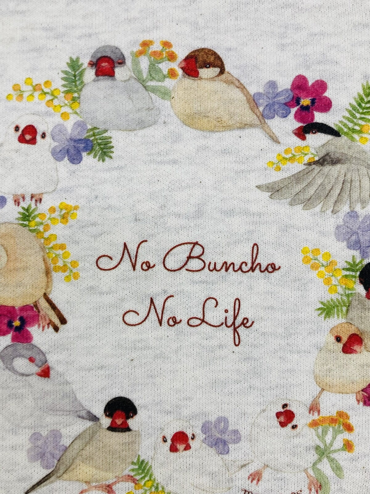 Java Sparrow Wreath Drawstring Bag Medium Size - Sweet Birdie Boutique International