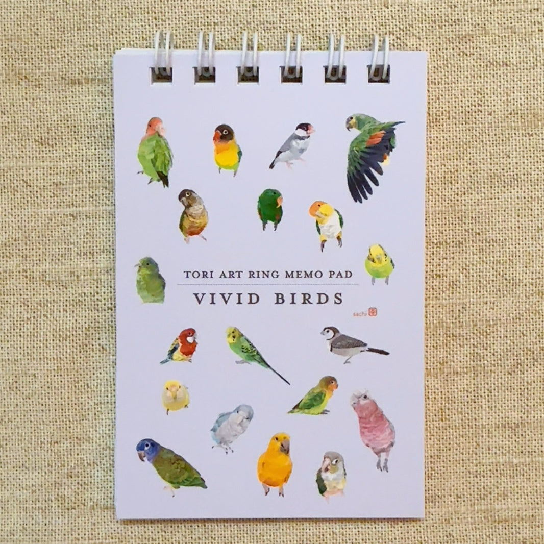 VIVID BIRDS Mini Memo Pad