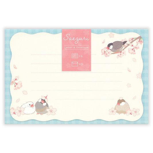 Java Sparrow in the Spring Mini Letter Set