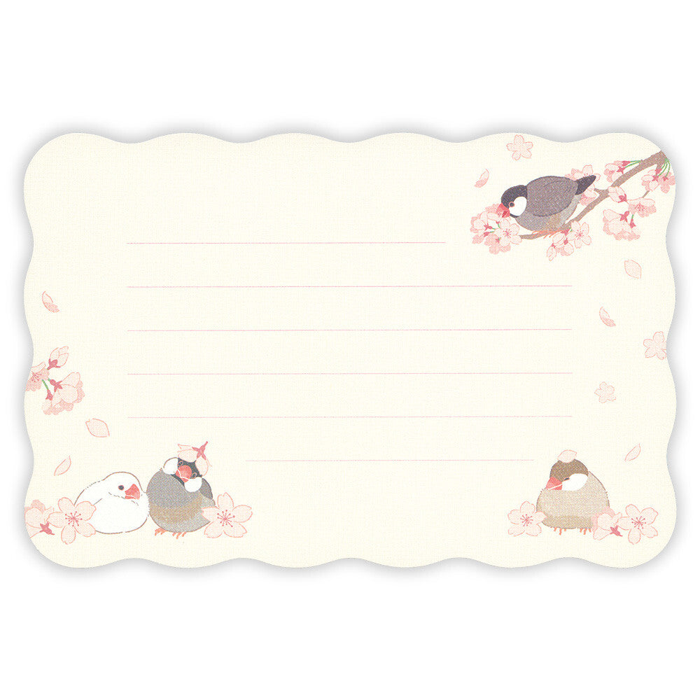 Java Sparrow in the Spring Mini Letter Set