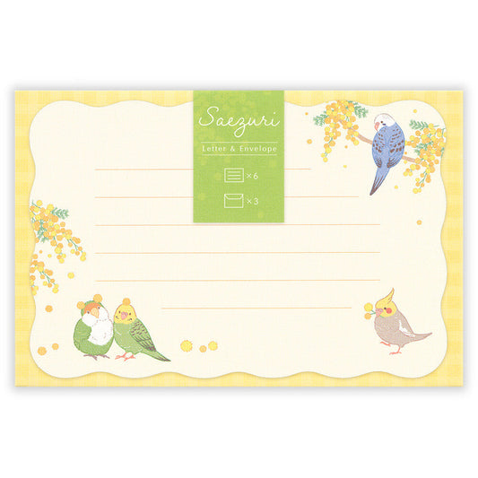 Birds & Mimosa Mini Letter Set