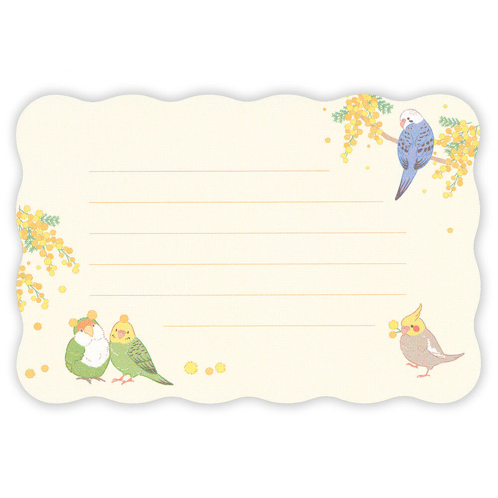 Birds & Mimosa Mini Letter Set