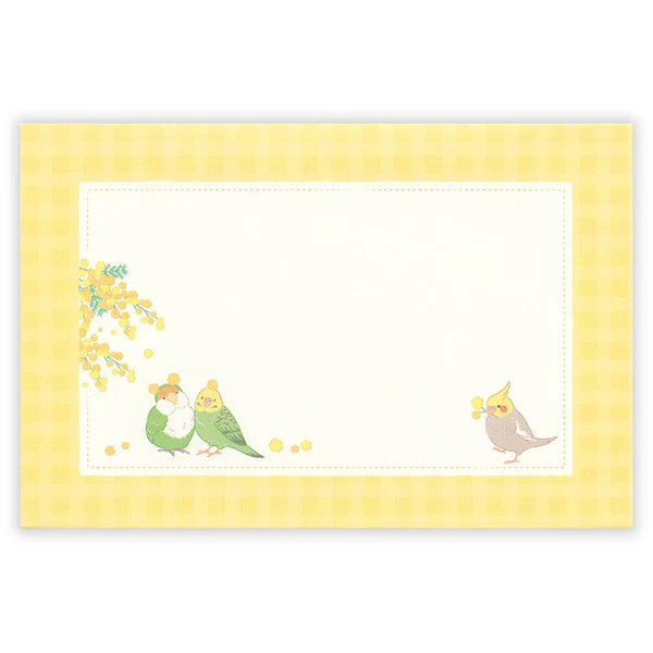 Birds & Mimosa Mini Letter Set