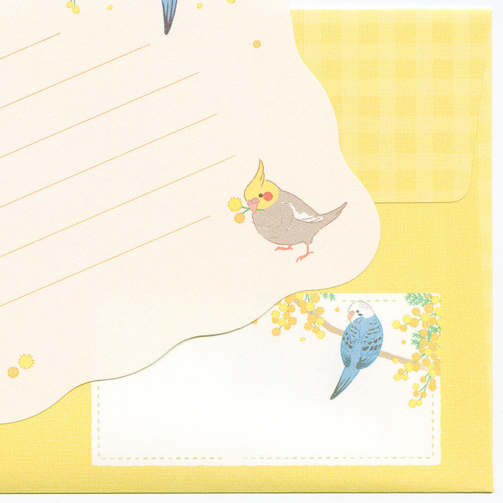 Birds & Mimosa Mini Letter Set