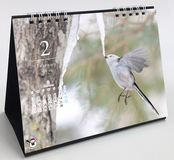 2025 Long-tailed Tit Four Season Desk Calendar