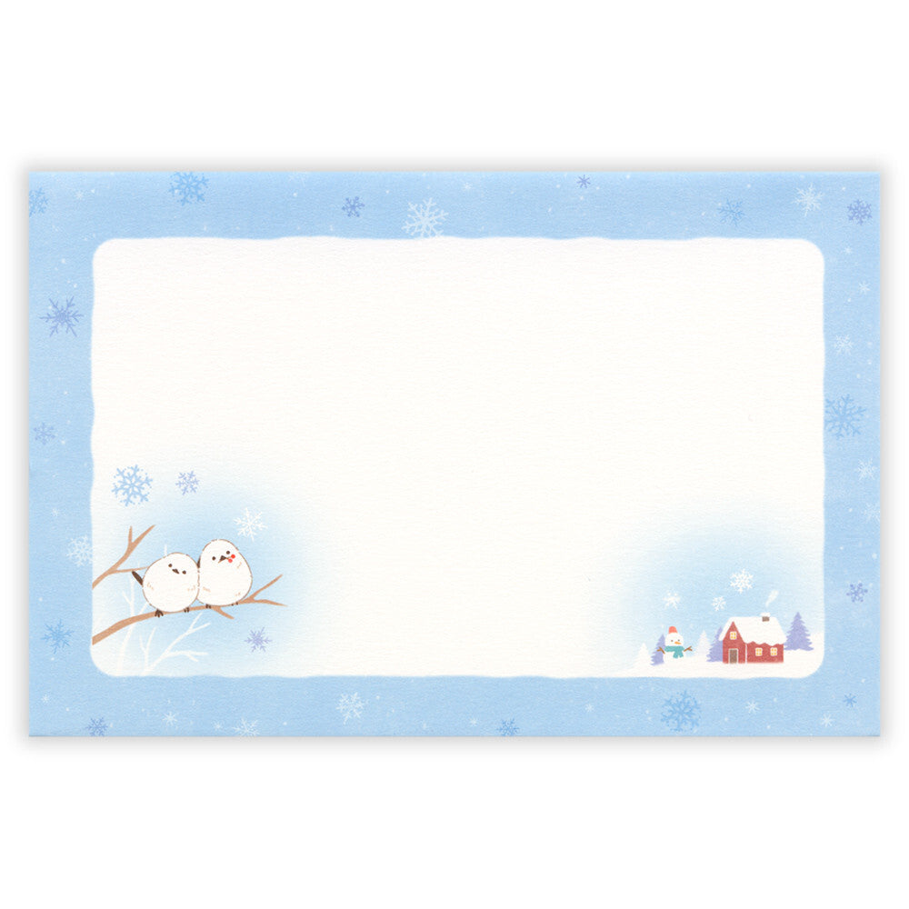 Long-tailed Tit & Snowy Scenery Mini Letter Set