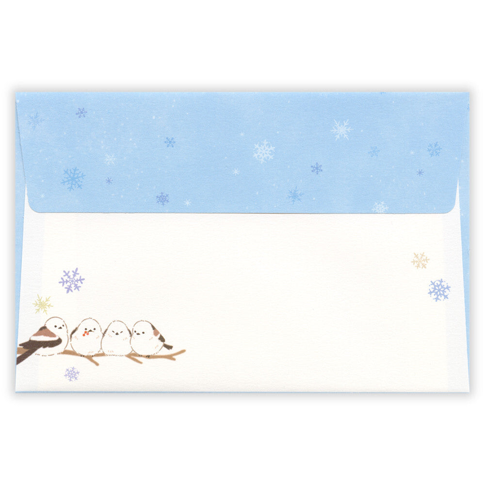 Long-tailed Tit & Snowy Scenery Mini Letter Set