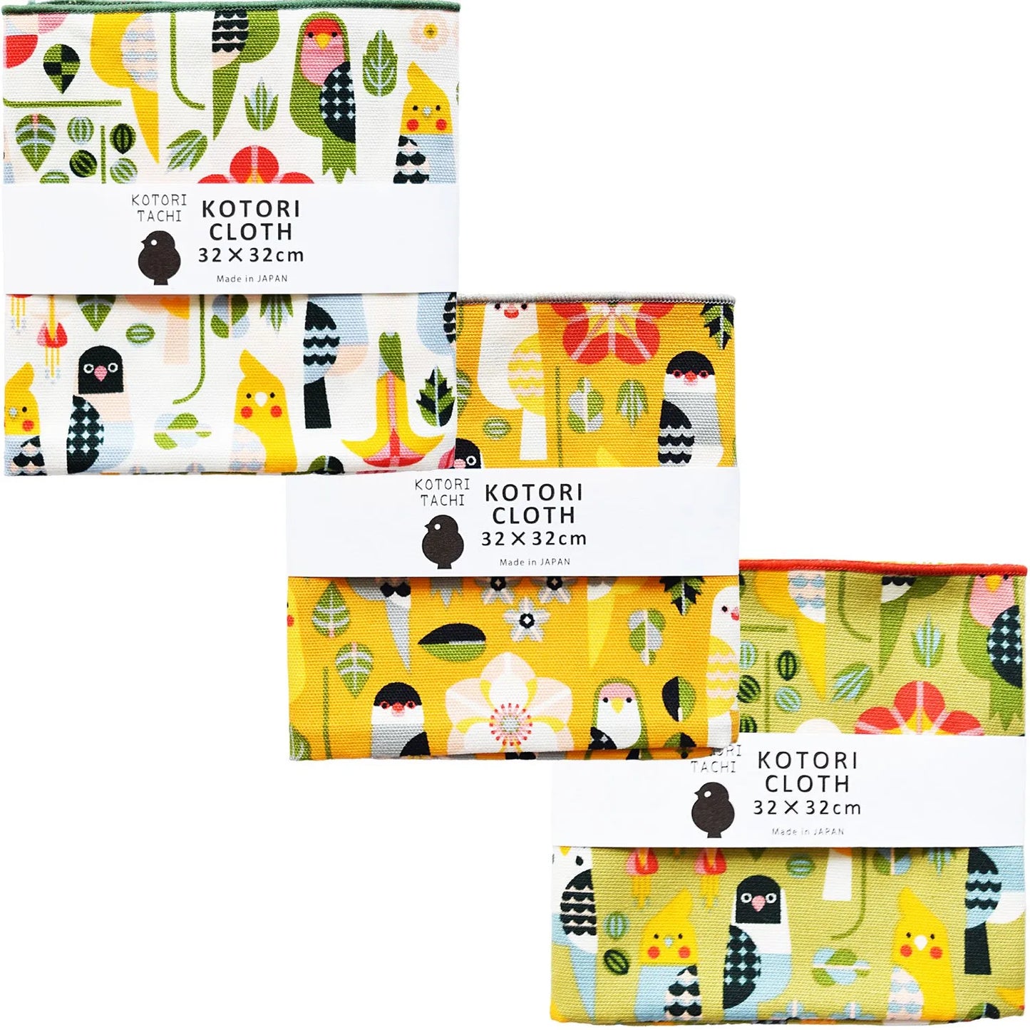 Birds & Flowers Handkerchief