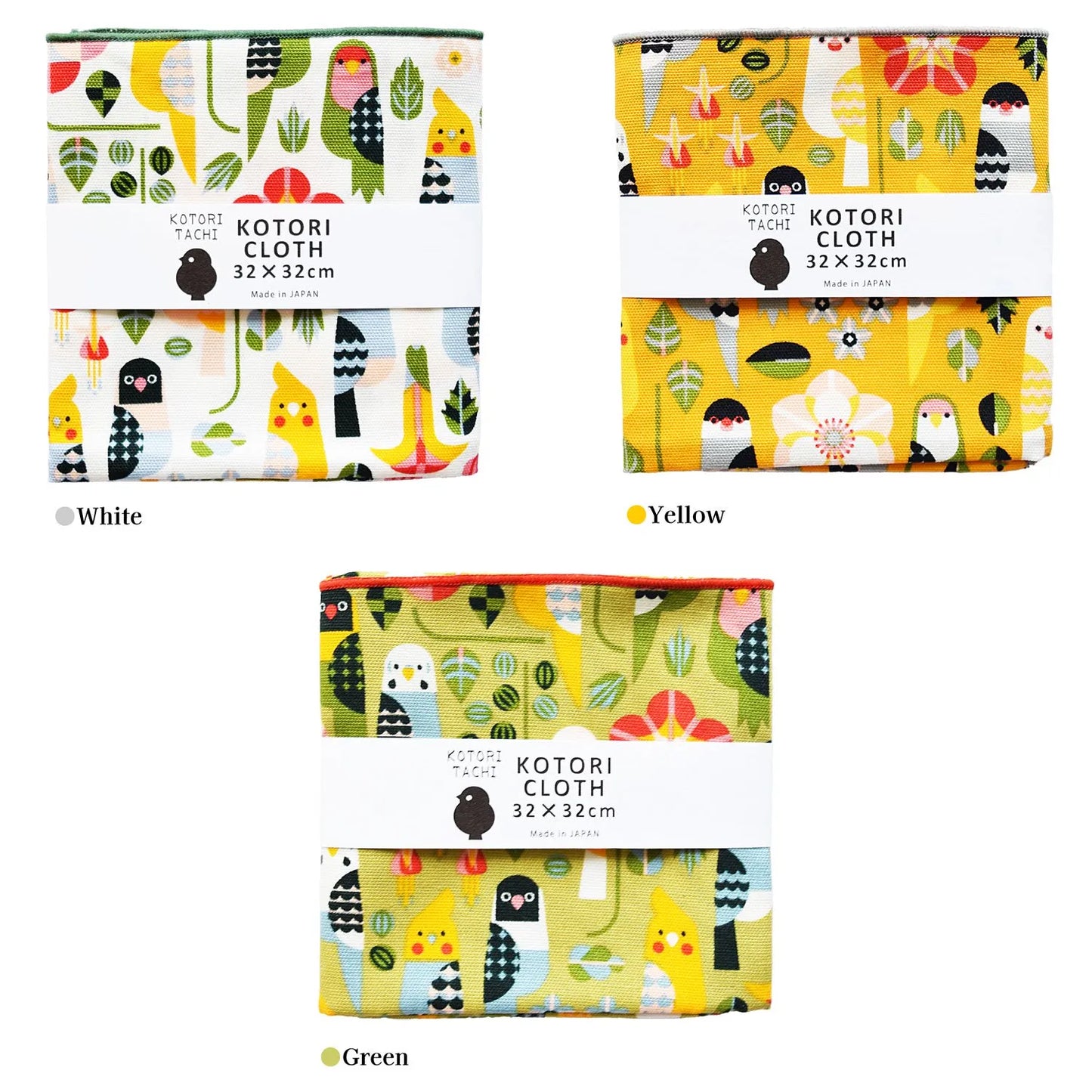 Birds & Flowers Handkerchief