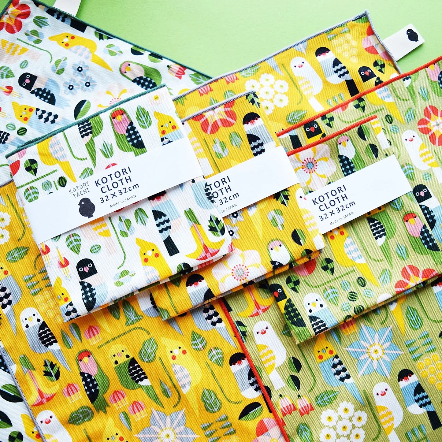 Birds & Flowers Handkerchief