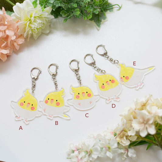 (Made-to-order requests are currently closed. Please wait until we reopen.) Made-to-Order Cockatiel Acrylic Key Holder